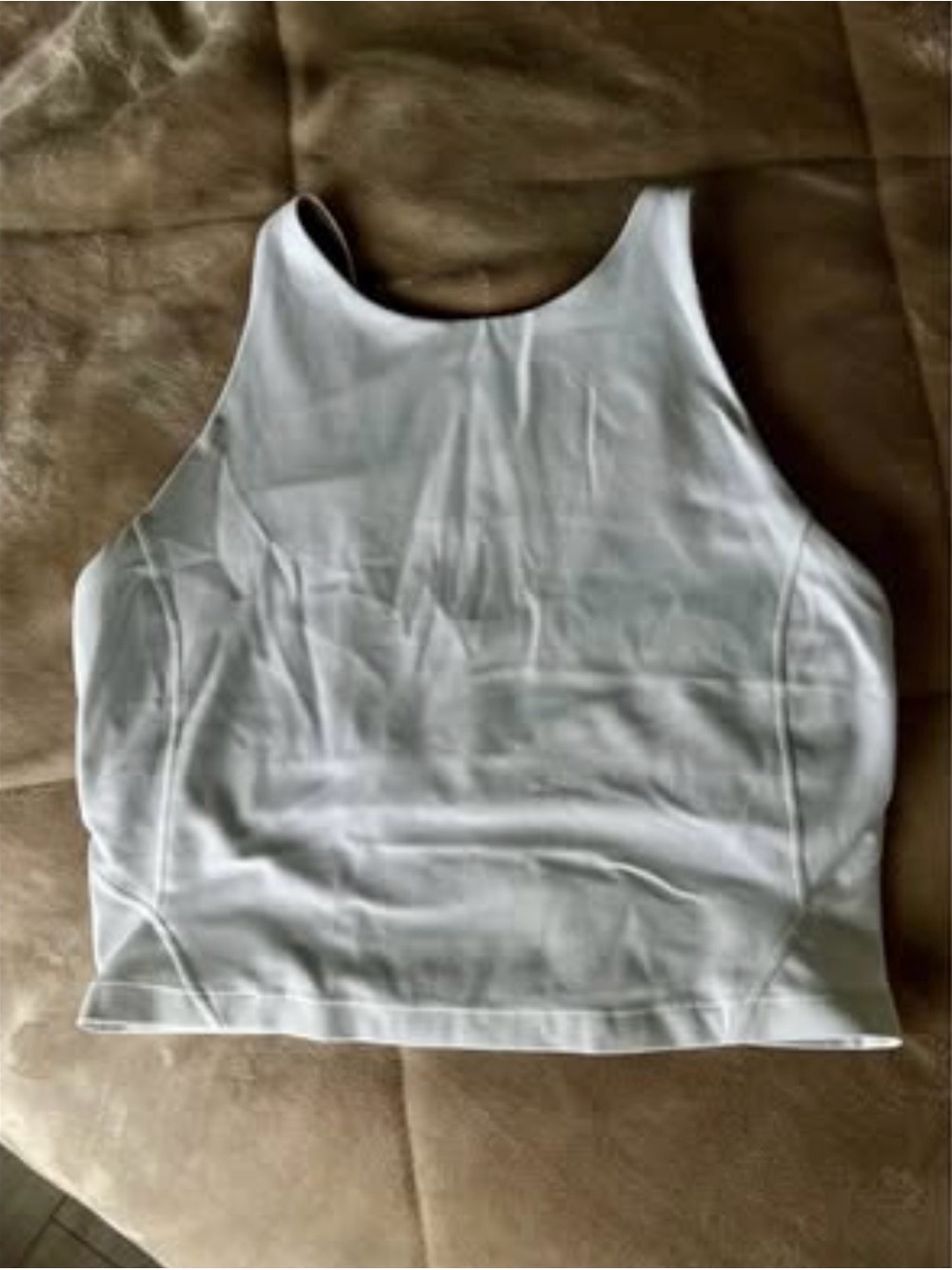 Women’s White Crop Tank Top